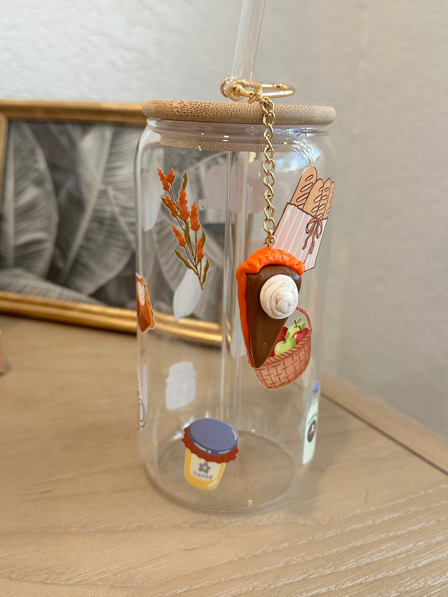 Pumpkin Pie Fall Keyring Charm