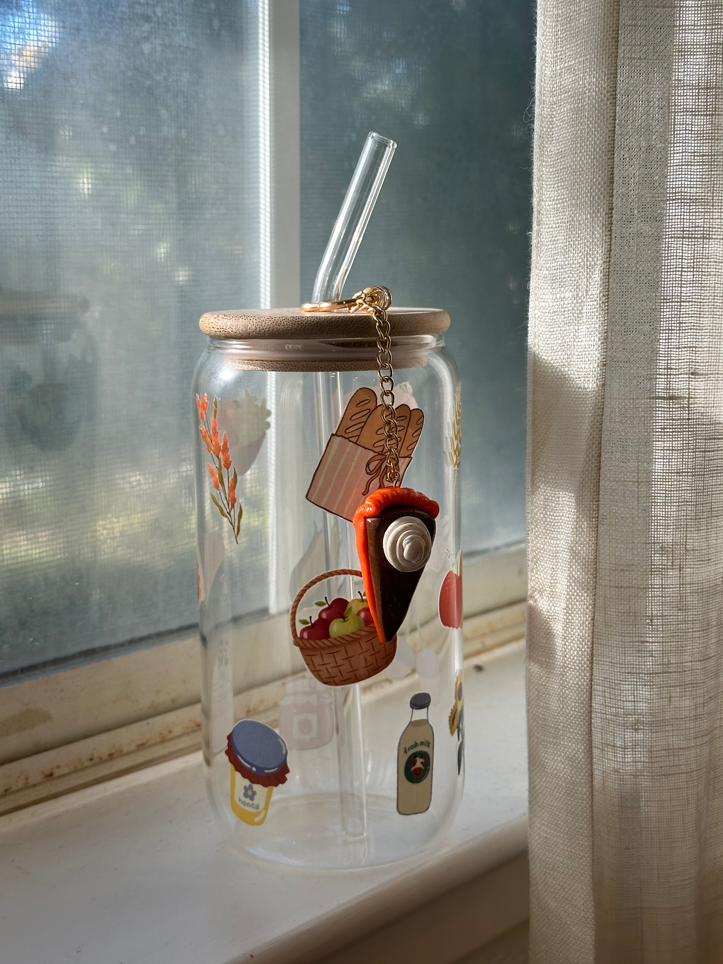 Pumpkin Pie Fall Keyring Charm