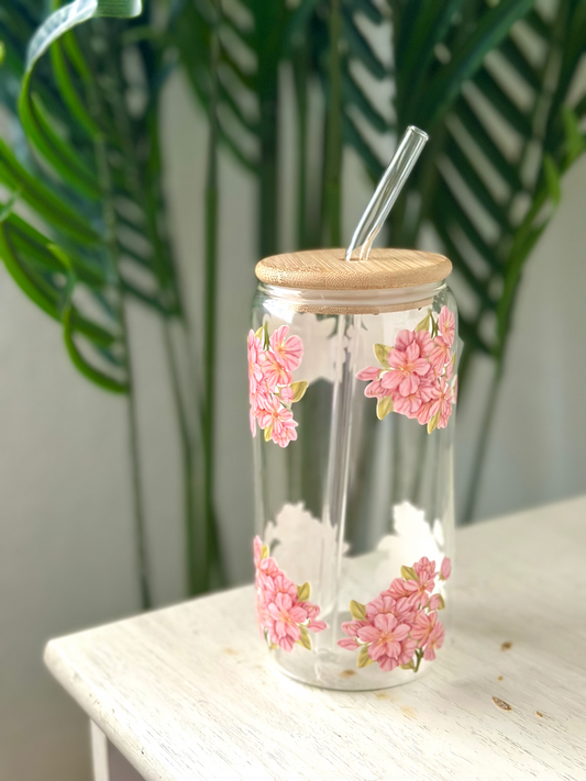 A Sip of Sakura Glass Cup