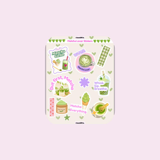 Matcha Lover Sticker Sheet